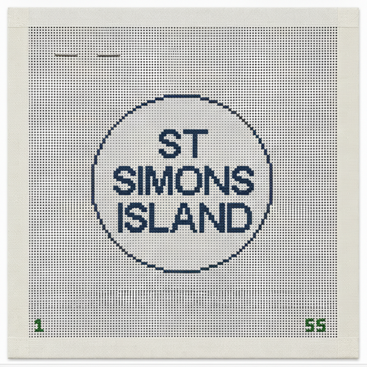 St Simons Island Needlepoint Canvas