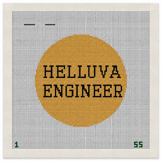 Helluva Engineer Needlepoint Canvas